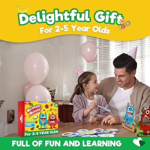 Image of EINSTEIN BOX Feed The Monster Game for Kids 2-5 Years Old | Toys & Gifts for Boys & Girls | Learning & Education Games | Birthday Gift for Ages 2,3,4,5