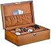 ZHJING Weinlese-hölzerne Uhrenschatulle Schmuck Aufbewahrungsbox Aufbewahrungsbox Anzeige Storage Rack