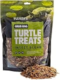 Fluker's Grub Bag Turtle Treat Insect Blend Dry Food 12oz - Includes Attached DBDPet Pro-Tip Guide
