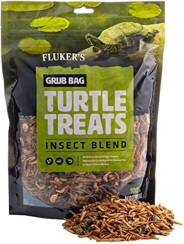 Fluker's Grub Bag Turtle Treat Insect Blend Dry Food 12Oz - Includes Attached Dbdpet Pro-Tip Guide #TOP10