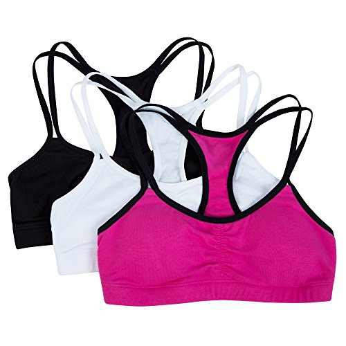 Image of Fruit of the Loom Girls' Cotton Spaghetti Strap Sport Bra