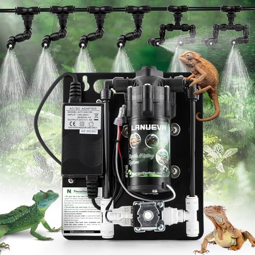 Reptile Tank LANUEVA Reptile Humidifier Quiet With Nozzles For