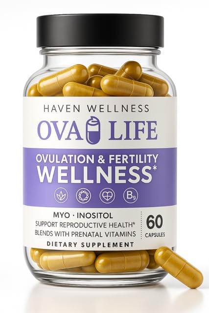 Fertility Supplements for Women - Hormone Balance & Ovarian Support -60 Capsules - Conception Vitamins with Folate - Pregnancy & Ovulation Support -22 Key Nutrients for Her Egg Quality