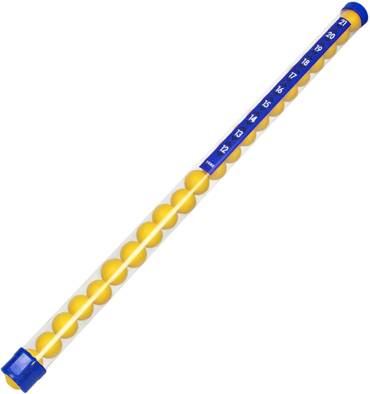 Golf Ball Retriever Pick Up Tool Shagger Tube Grabber Collector with 23 Balls for Course Golf Accessories Golfer Gift for Men, Blue