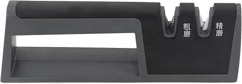 Afiladores de cuchillos, 2 etapas de forma rápida manual, afilador de cuchillos de corte para afilar cuchillos de cocina