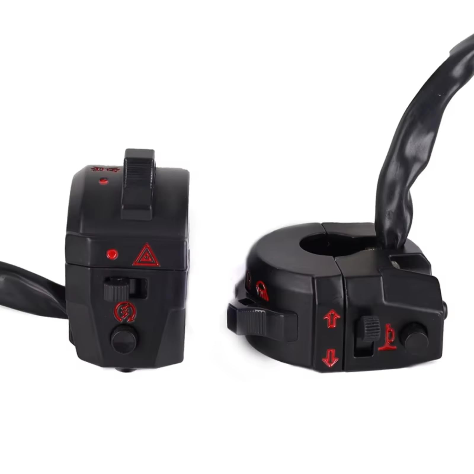 Interruttore Di Comando Per Manubrio Moto Da 22mm Per XL XR 250 400 600 Comandi Sinistro Destro Clacson Indicatori Direzione Fari Avviamento Elettrico Blocco Comandi Moto(1left 1right)