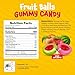 Fruit Gummy Balls Mix - 19 Ounce Jar (30 Count) - Jelly Filled Gummies - Individually Wrapped Gummy Candy - Watermelon, Strawberry, Peach - Candy for Goody Bags by Funtasty