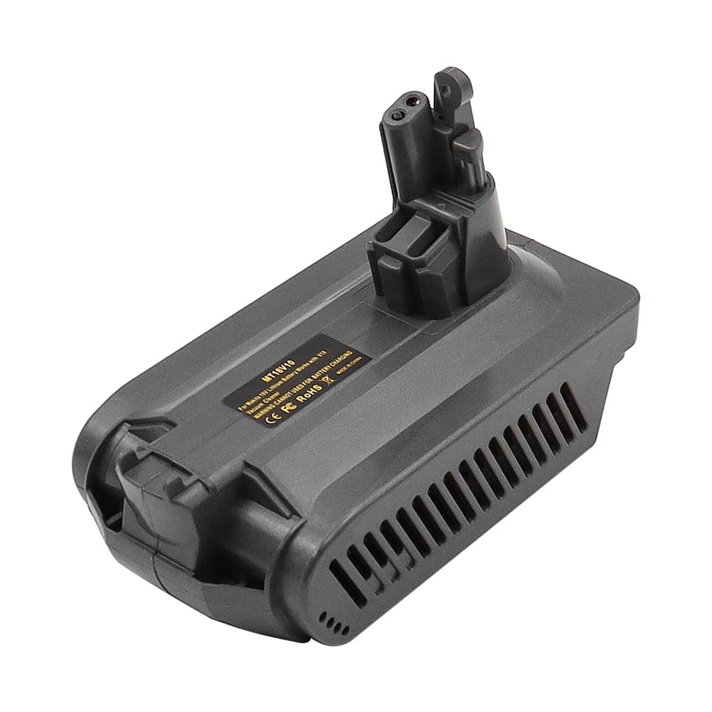 Sarini Akkukonverter für Maki-ta 18 V auf V10 Akkuadapter,kompatibel mit Maki-ta 18 V Akku,kompatibel mit V10 Staubsauger