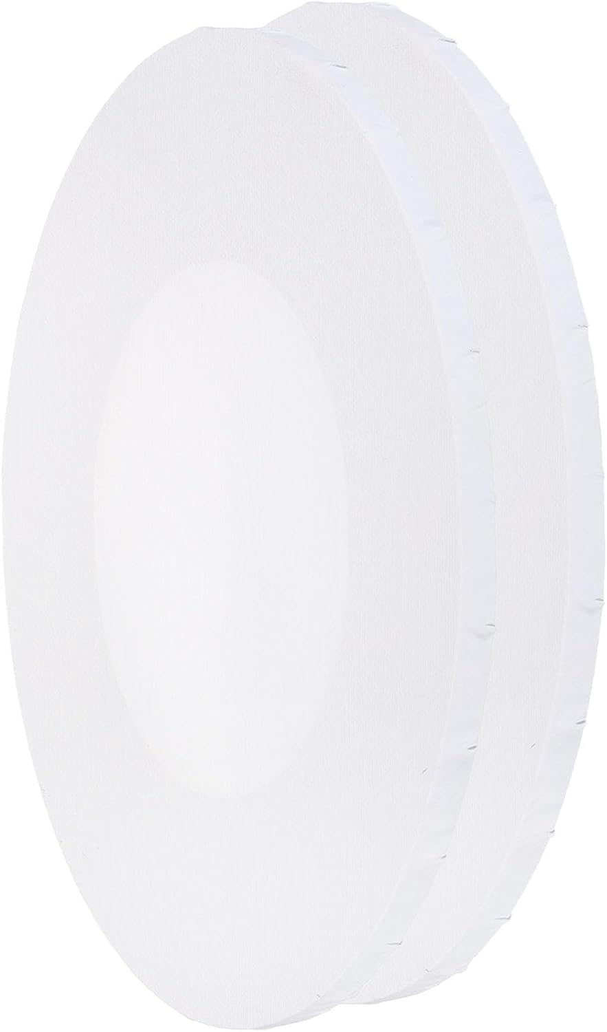 YOKIVE 2 Pcs Paint Canvases, Oval Wood Frame Stretched Blank Art Board Panels | Great for Painting Projects, Watercolor(White, 8x12 Inch)