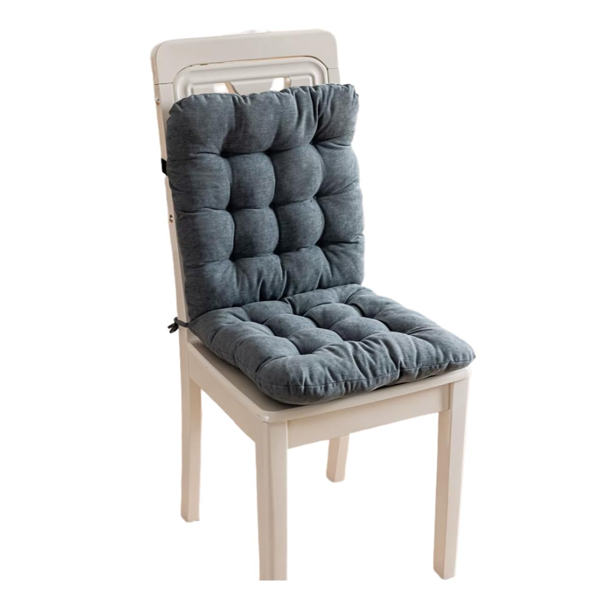 Cojín para silla de cocina suave y elegante de 80x40cm con diseño ergonómico gris oscuro