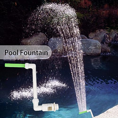 Cascade de piscine LED avec arroseur réglable pour décoration de jardin