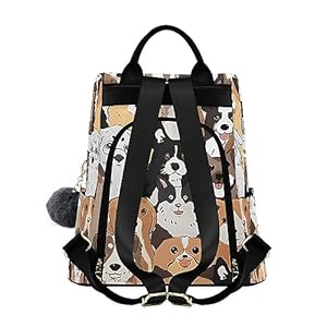 ALAZA-Cute-Dog-Prints-Puppy-Animal-Backpack-Purse-for-Women-Anti-Theft-Fashion-Back-Pack-Shoulder-Bag - Cucciolini Doodles   ALAZA-Cute-Dog-Prints-Puppy-Animal-Backpack-Purse-for-Women-Anti-Theft-Fashion-Back-Pack-Shoulder-Bag