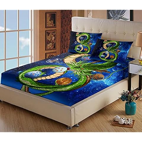 LARIAU Anime Spannbetttuch 3D Boxspringbett Bettlaken für Jungen Mädchen Schlafzimmer Atmungsaktiv Mikrofaser Wasserbett Matratzen Cover