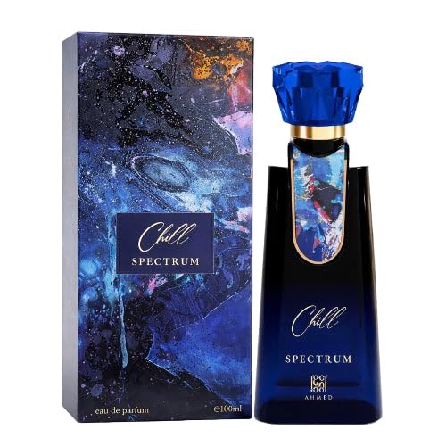 Ahmed Al Maghribi Spectrum Chill Extrait de Parfum 100ml for Men | Long Lasting Citrus Aquatic Woody Perfume | Bergamot, Jasmine, Coconut & Sandalwood | Premium Export Fragrance