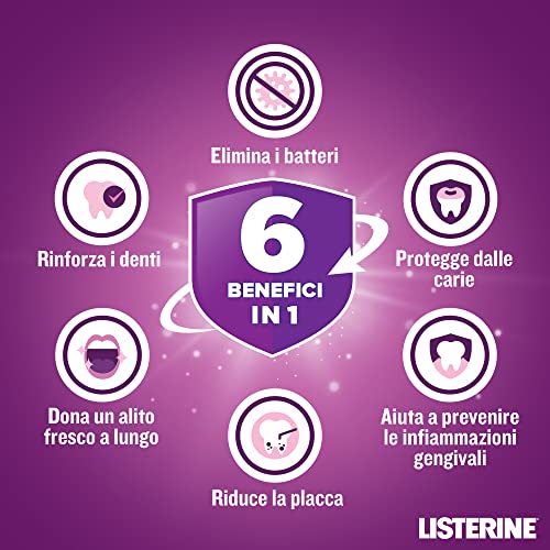 Listerine Collutorio Total Care, Collutorio Al Gusto Di Menta Pura, Collutorio Con 6 Benefici In 1 Per Una Pulizia Accurata E Un'igiene Orale Completa, Confezione Da 2 X 1 L - 4