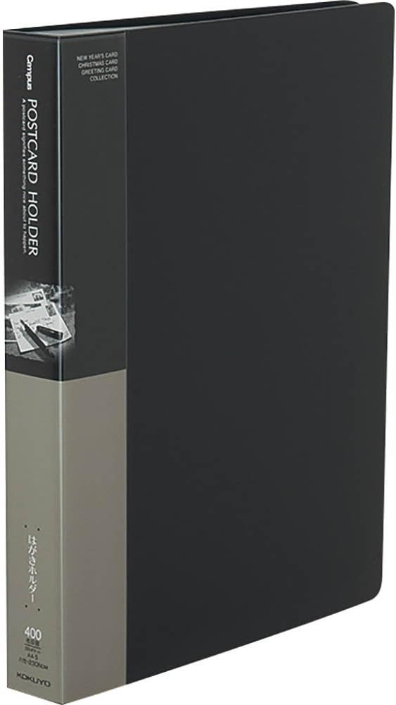 Kokuyo post card holder fixed A4 50 Pocket Max number 400 sheets gray Hase -230NDM