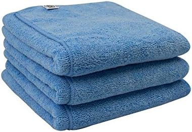 Chemical Guys MIC36303 Workhorse XL Blue Professional Grade Microfiber Towel, Windows (Safe for Car Wash, Home Cleaning & Pet Drying Cloths) 24" x 16", Pack of 3
