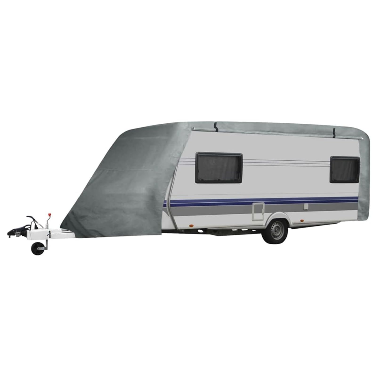 Homgoday Funda para Caravana Gris L protección Invierno