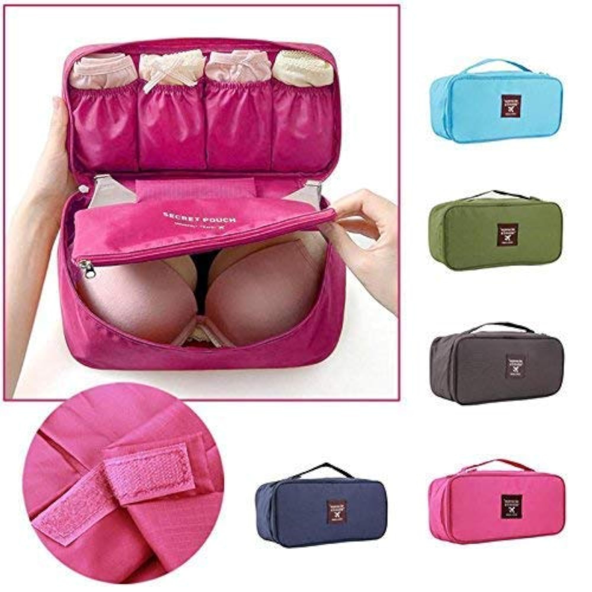 Multi-Color Waterproof Travel Underwear Organizer Pouch