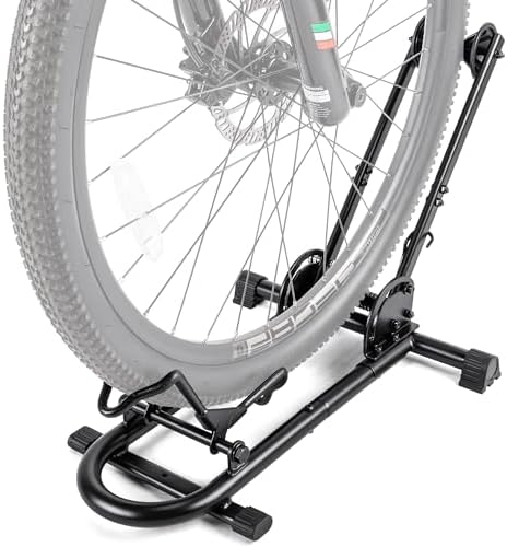 Indoor Bike Floor Stand - Bike Stand Rack for Garage/Home - Bike Storage Bicycle Parking Rack Fit 26”-29” Mountain Road Bikes
