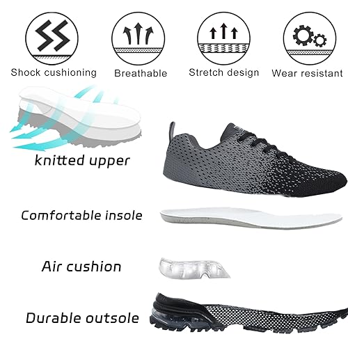 TcIFE Running Shoes Mens Womens Fashion Sneakers Tennis Sports Casual Walking Athletic Fitness Indoor and Outdoor Shoes