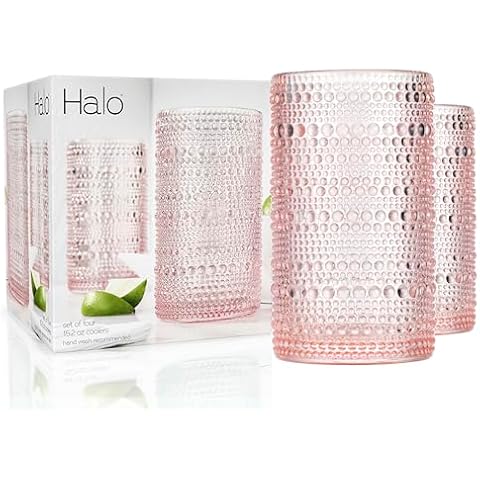 Glaver's Pink Hobnail Glass Set Cover