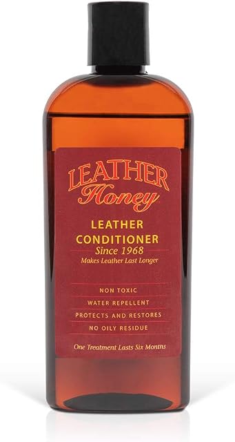 Leather Honey Leather Conditioner, the Best Leather Conditioner Since 1968, 8 Oz Bottle. For Use on Leather Apparel, Furniture, Auto Interiors, Shoes, Bags & Accessories. Non-Toxic & Made in the USA!