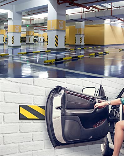 QWORK EVA Foam Protective Padding for Car Doors and Wall Corners - 4 Pack Impact-Absorbing Guard with Reflective Safety Strips, Self-Adhesive, Customizable Size - 400x250x20mm by QWORK - Used condition - Image 8