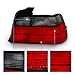 AmeriLite 4 Door Taillights Red/Smoke for BMW 3 Series E36 - Passenger and Driver Side