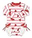 BesserBay Baby Mädchen Bequem Badeanzug mit Druck und Long Sleeve Sun Protective Badeanzug UPF 50+ Wassermelone 0-6 M