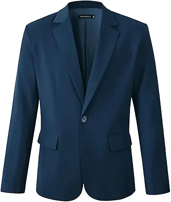 Beninos Mens Sport Coat Casual Blazer One Button Business Suit Jacket