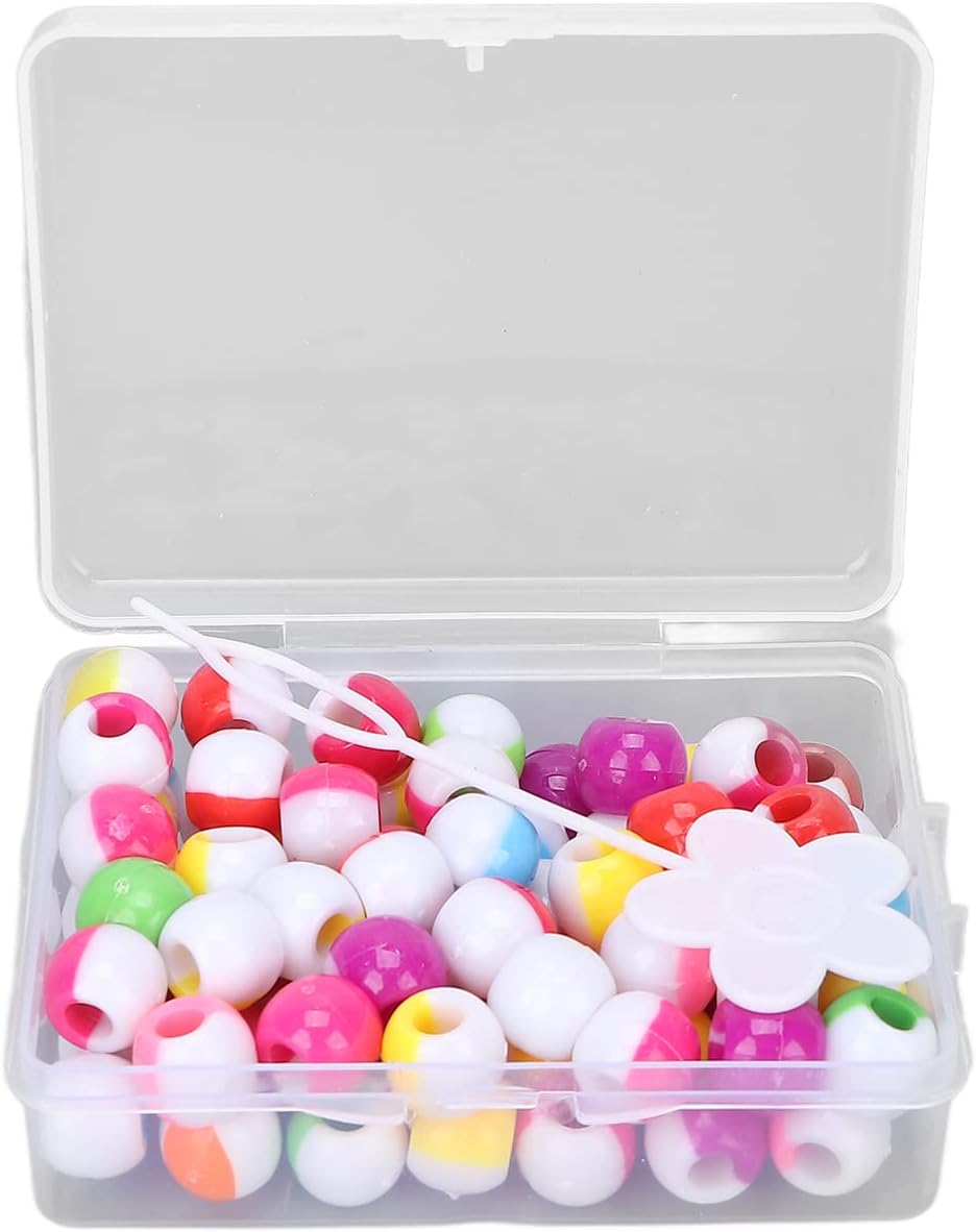 Beads for Hair, Easy To Use Unique Features Multiple Choices Hair Beads for Weddings for Parties for Movie Exhibitions for Daily(Color mixing)