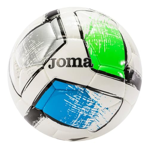 Joma Dali II Training Soccer Ball - Grey-Green-Blue Size 4