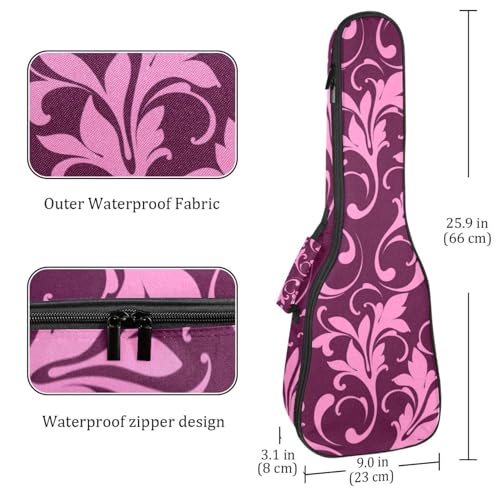 JRHEJTHH Housse imperméable pour ukulélé en tissu Oxford durable et élégant avec sac de rangement style floral géométrique – Marron, Multicolore., 25.9x9x3.1in/66x23x8cm, Moderne - Les Beatles, Paul McCartney, John Lennon, RIngo Starr, George Harrison JRHEJTHH Housse imperméable pour ukulélé en tissu Oxford durable et élégant avec sac de rangement style floral géométrique – Marron, Multicolore., 25.9x9x3.1in/66x23x8cm, Moderne – Image 5
