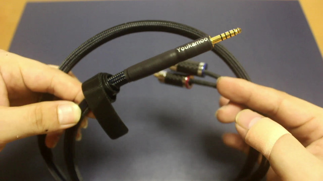 Amazon | [ 4.4mm変換RCA ] 4.4mm to RCA(L-R)銀メッキ線ケーブル外径