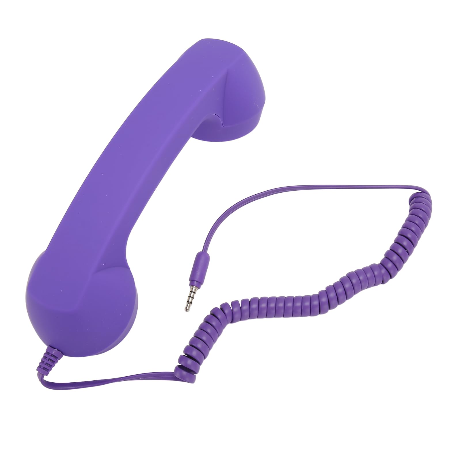 Retro Purple Telephone Handset, Radiation Proof Old Phone Headset, Cell Phone Receiver