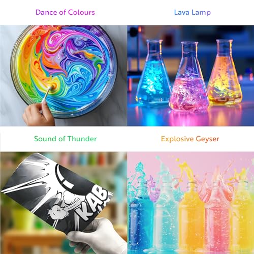 Playz Kaboom! 50+ Explosive Science Experiments Kit for Kids Age 8-12 with 25 Playz Lab Token Experiments - Chemistry Set STEM Learning & Educational Toys & Gifts for Boys, Girls, Teenagers & Kids