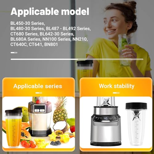 Repuesto licuadora 7 cuchillas acero inoxidable 24Oz miniatura 2