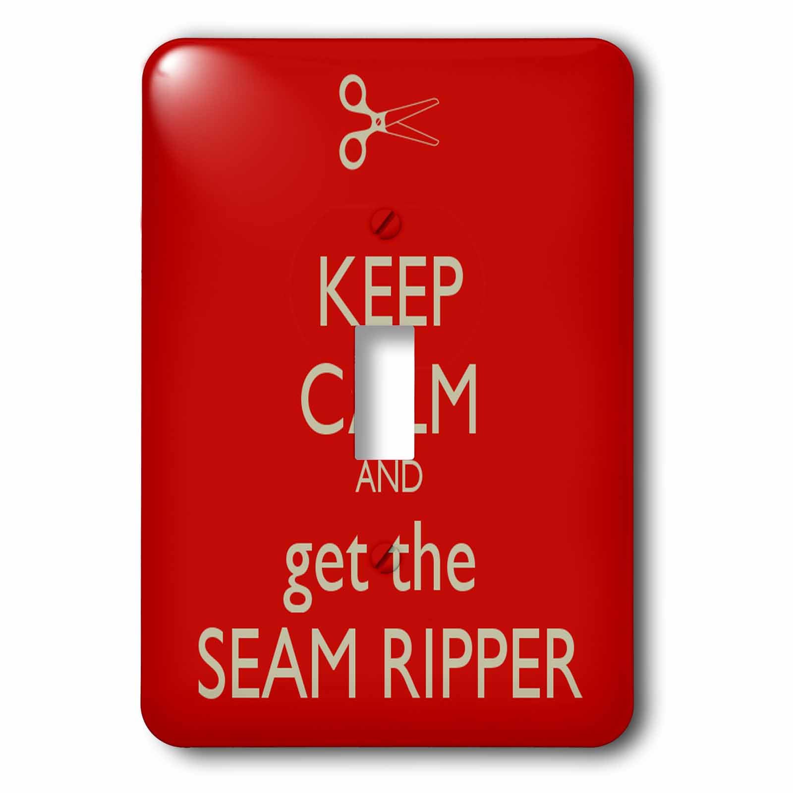 Interrupteur Keep Calm blanc et rouge bouton pour atelier