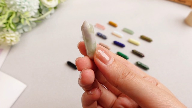 Gatuida 32 Pcs Energy Stone Jewlery Kit Yoga Decor Yoga Outfit A 並行輸入品 : Gatuida 4sets Pillar Chakra Healing Stone for