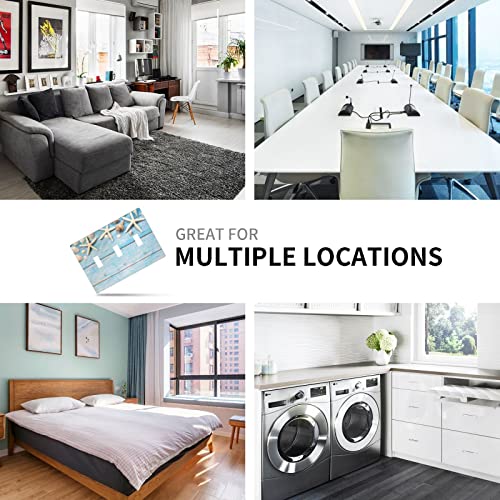 Seashell Star Fish Light Switch Wall Plate Sea Shell Decorative Wall Outlet Covers Wall Art Decor Cool 3 Toggle Socket Cover,Light Switch Cover #TOP6