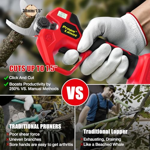 Image of Pruning Shears Compatible with Milwaukee 18V Battery, SK5 Blade, 1.5 inch Cut