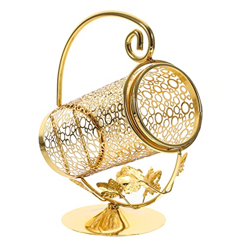UPKOCH 3 Peças De Cremalheira De Vinho De Ferro Nórdico Ornamentos Dourados