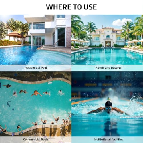Image of Chloro Maxx TCCA 90 Chlorine Tablets 5KG (25 Tablets), Stabilized Pool Chlorine Tablets, 90% Available Chlorine, Swimming Pool Water Sanitizer, Algae Control & Water Treatment