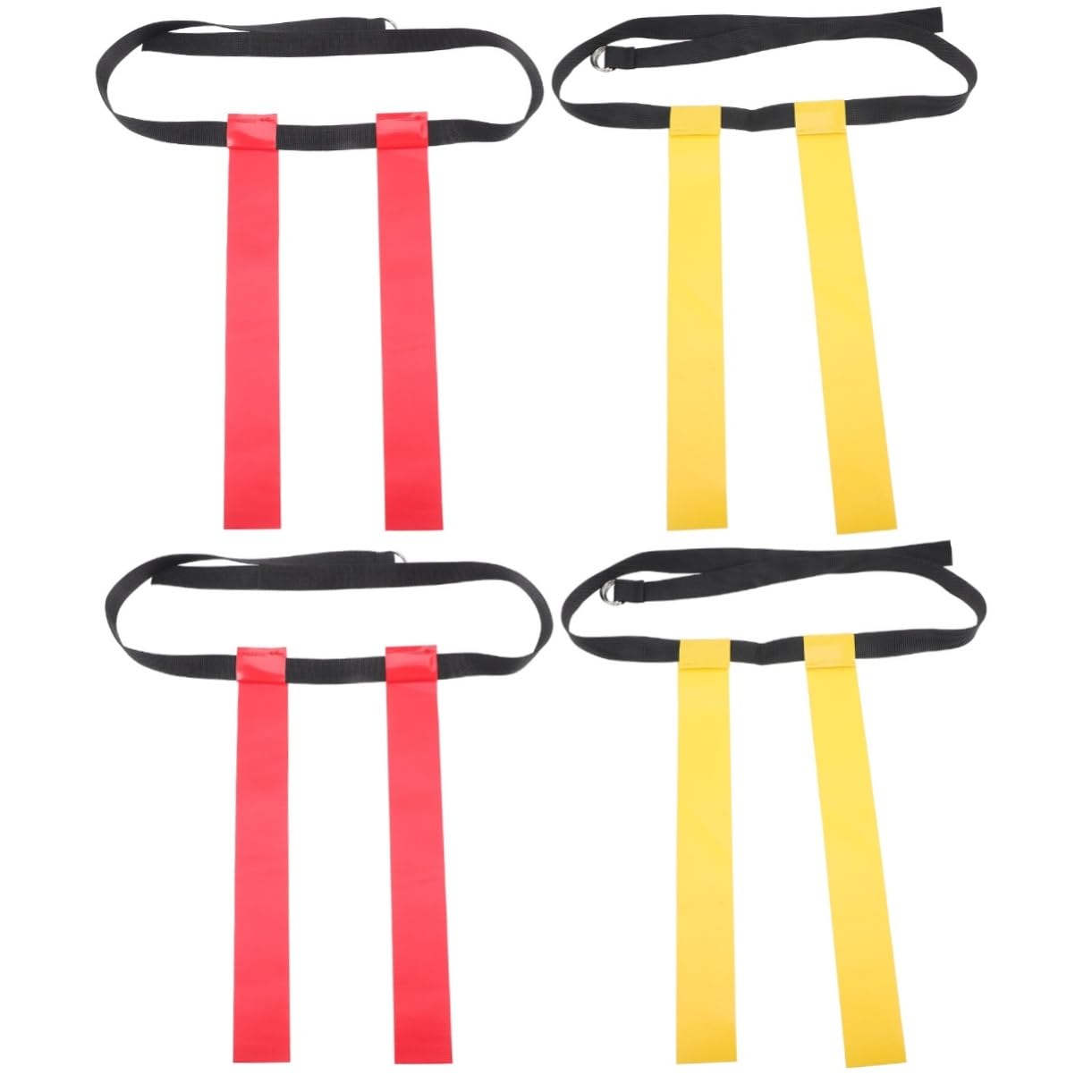 INOOMP 4 Pcs Complete Football Tackle Training Kit Boys and Girls Youth Football Flags Workouts Belt