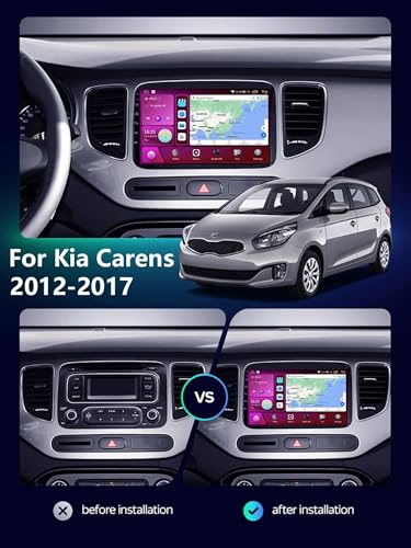 Autoradio Android 12 Kia Carens GPS 2 DIN récepteur audio multimédia