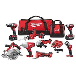 Milwaukee M18 Kabelloses 8-Werkzeug Kombi-Kit