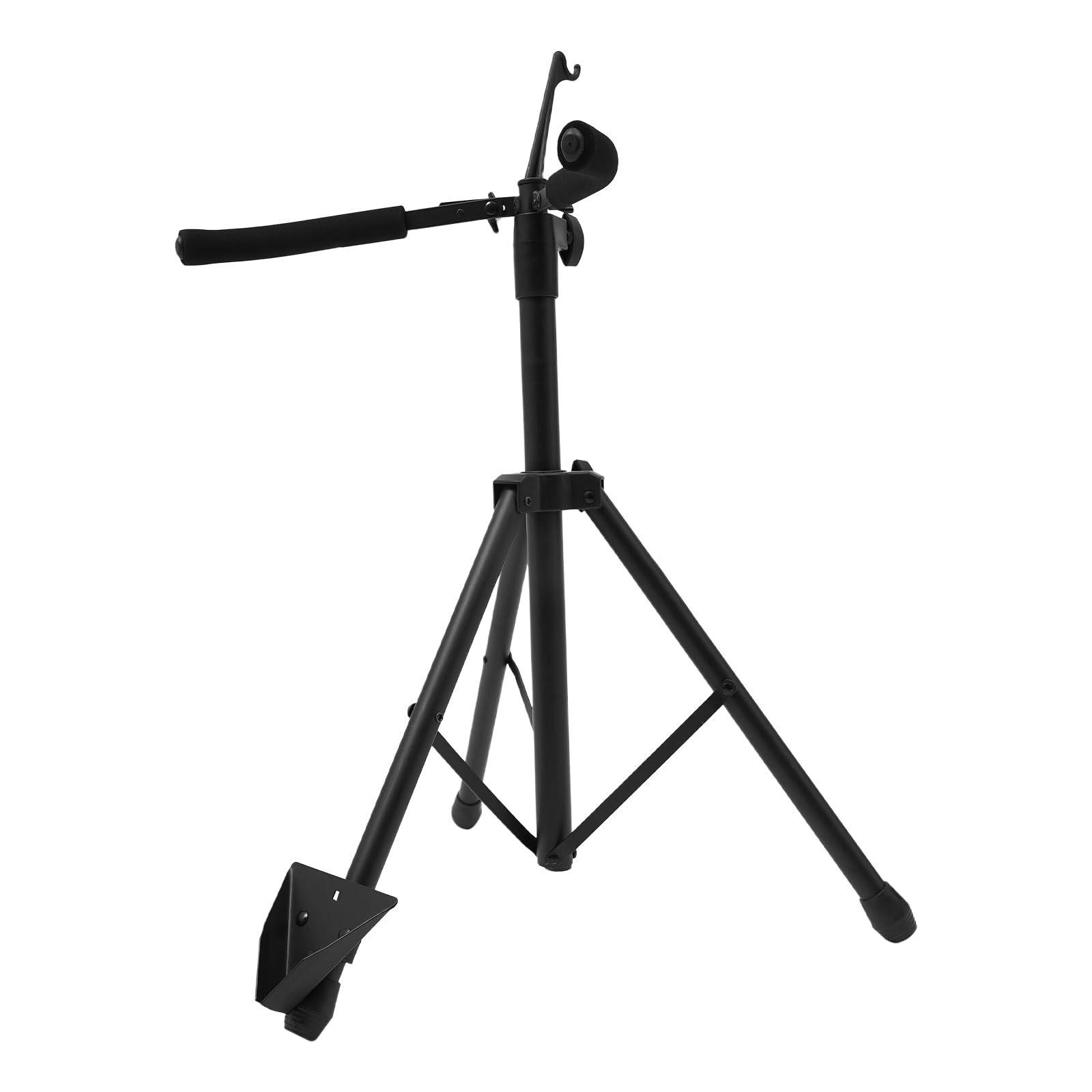 Supporto per cello, telaio ad A, supporto per chitarra in nero, supporto per strumenti a punta, supporto per chitarra regolabile in altezza 74-120 cm