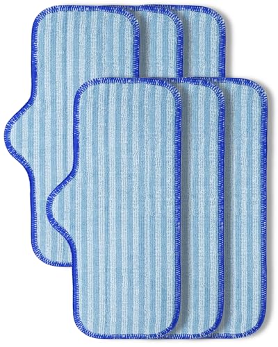 RuannoClean Microfiber Pads Compatible with Dupray Neat Steam Cleaner, Reusable Steam Mop Replacement Pads Fit for Dupray Steam Cleaner Accessories, Steamer cloth cover Durable & Washable - 6 Pack