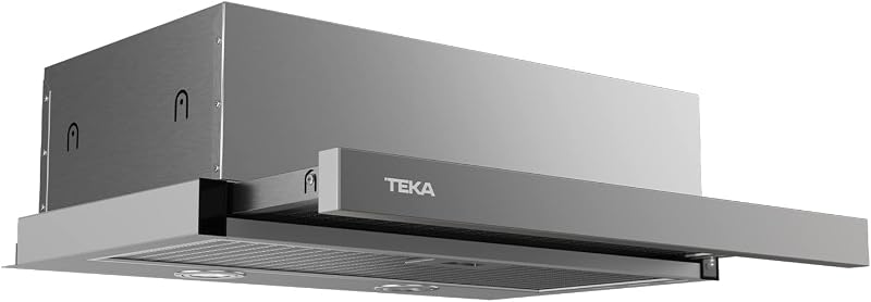 TEKA Campana Extractora Integrada 60 cm, 3 Velocidades, Motor Doble, Sistema de Recirculación de Aire, Filtro de Carbón, de Acero Inoxidable, CNL 6415